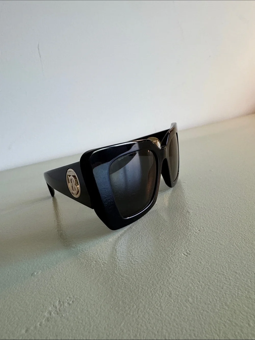 Burberry Oversized Square Black Sunglasses
